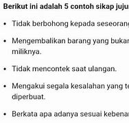 Arti Jujur Juga Melibatkan Sikap